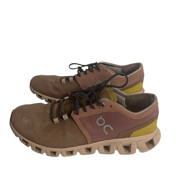 On Cloud X Running Shoes - Women's Size 8 - Mocha/Sand - Picture 11 of 16